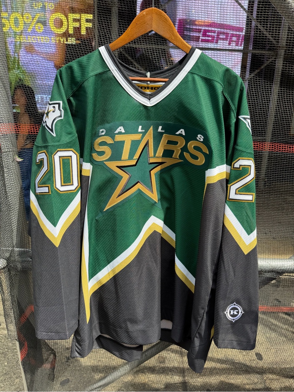 Vintage Koho Dallas Stars Ed Belfour Hockey Jersey XL Air Knit Canada